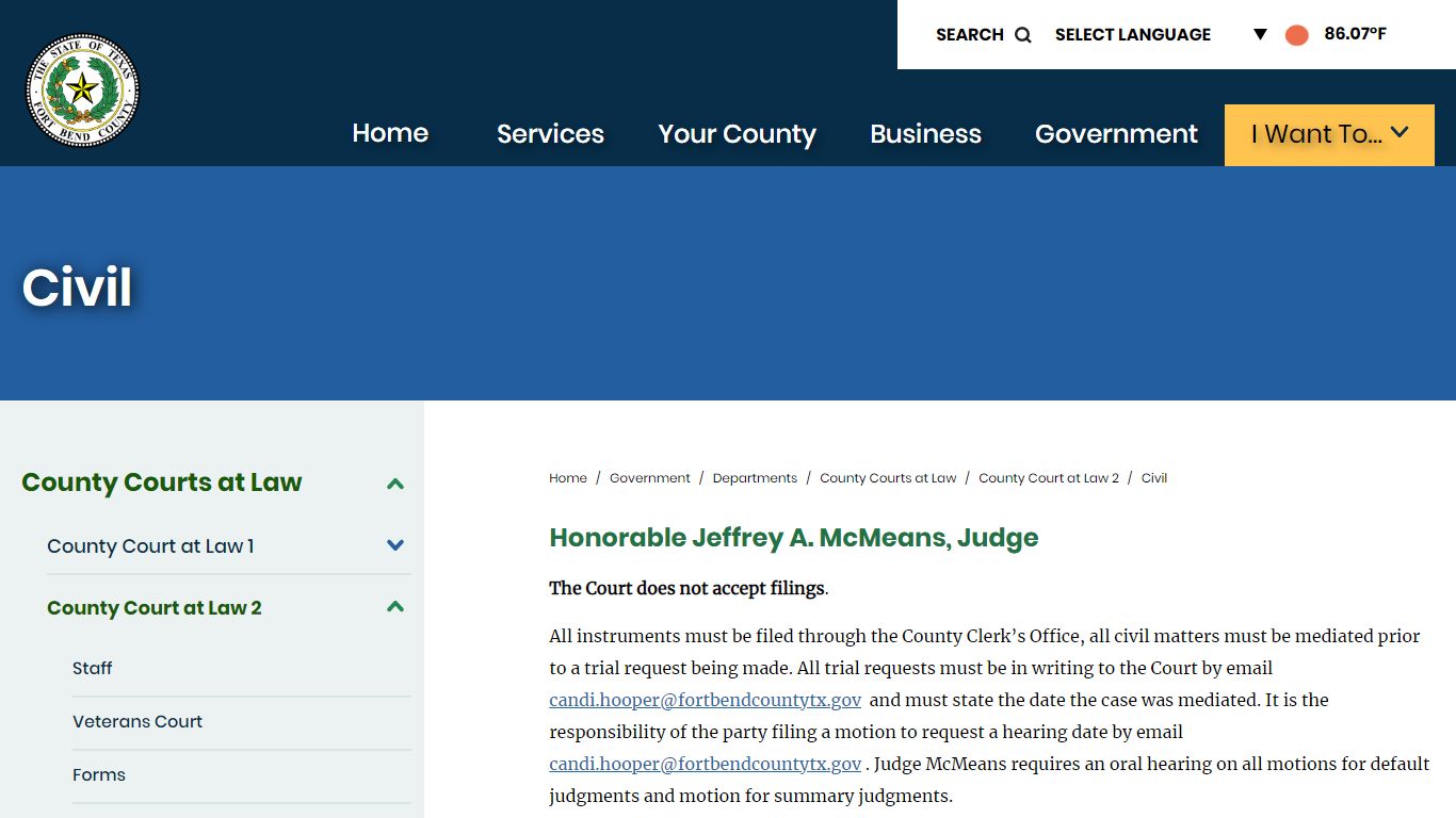 Civil | Fort Bend County